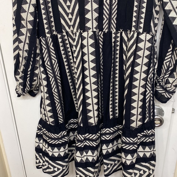 Anthropologie Maeve Dominique Long Sleeve Tribal Tunic Dress - Picture 5 of 7